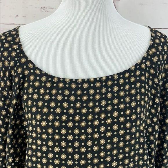 Worthington Woman's Abstract Print‎ Black Gold Tunic Style Top Size 2X - Picture 10 of 10